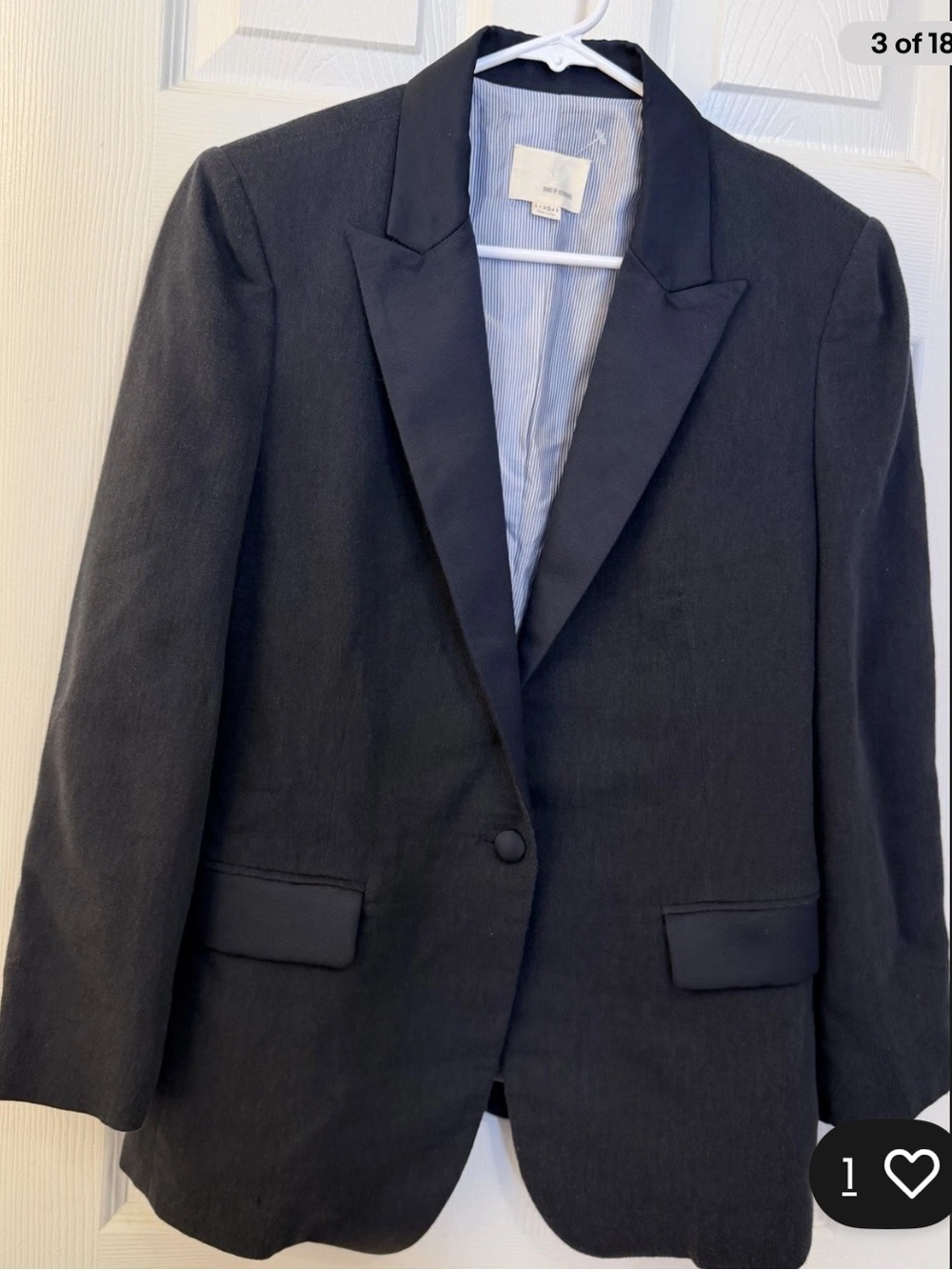 Band Of Outsiders 3 Blue Single-Button Notch Lapel Blazer IT 44
